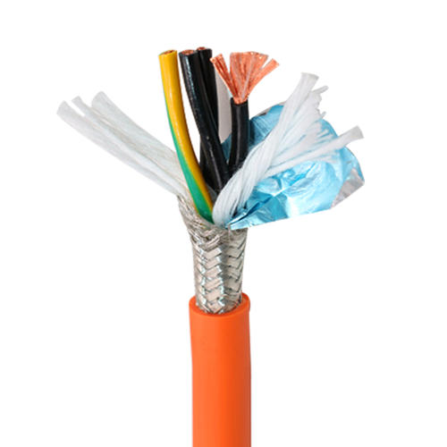 柔性四芯带屏蔽电源线